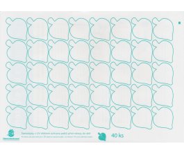 UV samolepky - listy lípy - 40 ks